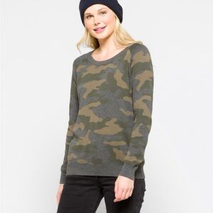 Stitches & Stripes Camo Scoop Neck Sweater - Size Medium